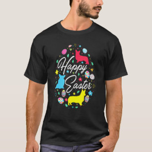 Happy Easter Cute Easter Eggs Shape Collection Co T-Shirt