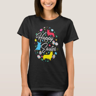 Happy Easter Cute Easter Eggs Shape Collection Cor T-Shirt