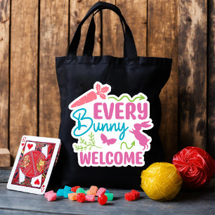 Happy Easter. Cute Eggs Tote Bag