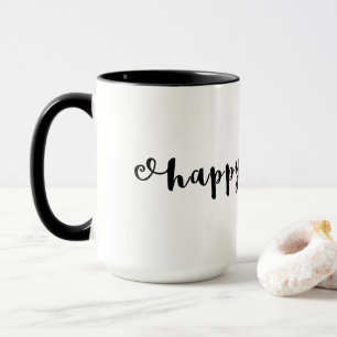 Happy Easter Cute Elegant Typography Text Only Mug
