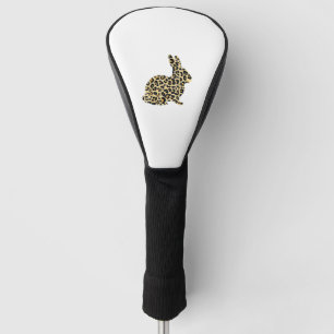 Happy Easter Cute Leopard Bunny Rabbit _1 Golf Head Cover