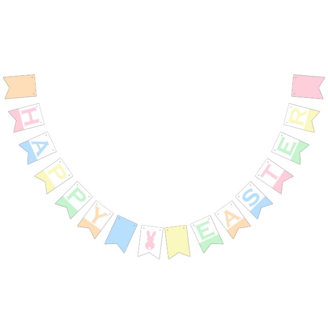 Happy Easter Cute Pastel  Bunting (All)