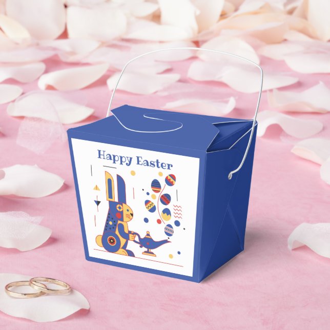 Happy Easter Cute Personalized Favour Box (Wedding)