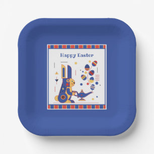 Happy Easter Cute Personalized Paper Plate