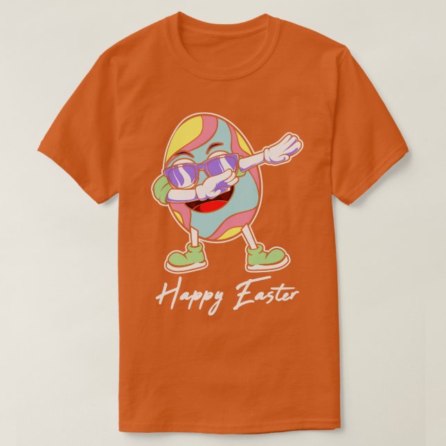 Happy Easter Dabbing Egg Fun  T-Shirt (Design Front)