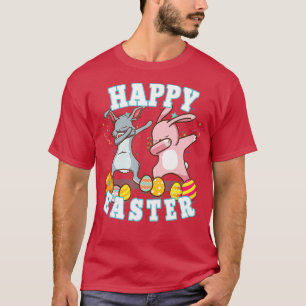 Happy Easter Dabbing Rabbit Easter Bunny Boys Todd T-Shirt