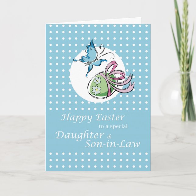 Happy Easter Daughter and Son-in-Law Holiday Card (Front)