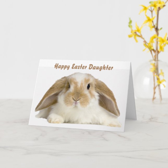 HAPPY EASTER **DAUGHTER** HOPE IT'S SPCECIAL CARD (Yellow Flower)