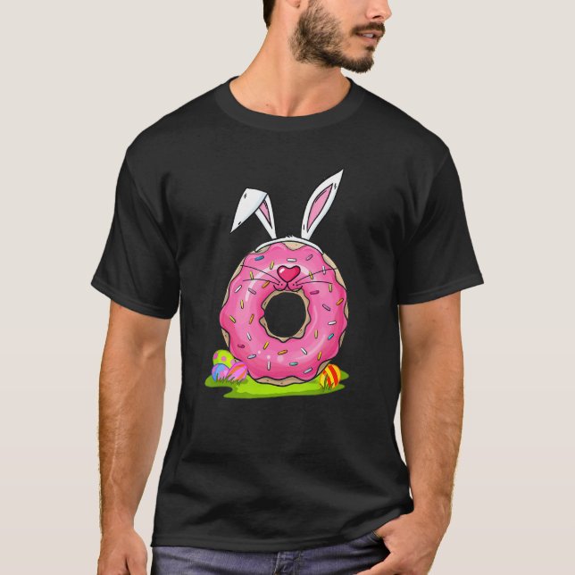 Happy Easter Day 2021 Doughnut Bunny Eggs For Doug T-Shirt (Front)