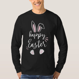 Happy Easter Day 2022 Cute Bunny Ears And Rabbit F T-Shirt