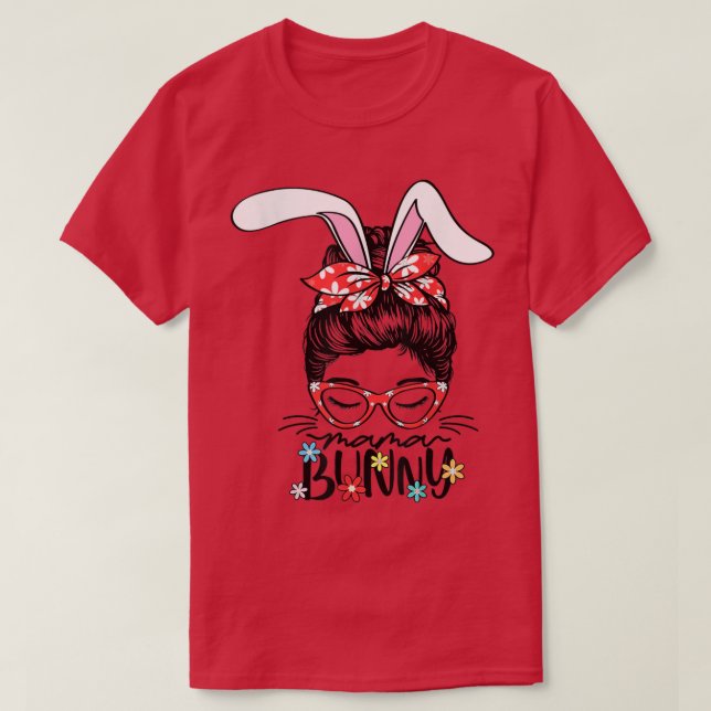 Happy Easter Day 2022 One Hoppy Mama Bunny Easter  T-Shirt (Design Front)