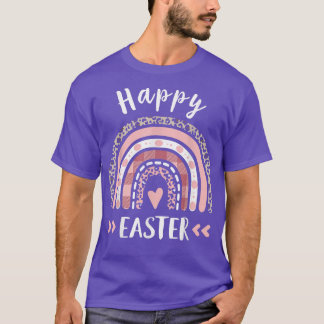 Happy Easter Day 2022 Rainbow Leopard Print, Happy T-Shirt