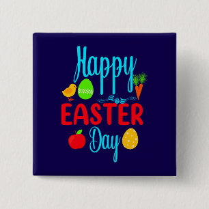 Happy Easter Day-62351 15 Cm Square Badge
