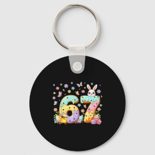 Happy Easter Day 67 Bunny Six Seven Easter 6 7 Kid Key Ring