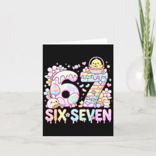 Happy Easter Day 67 Bunny Six Seven Easter Eggs 6  Card