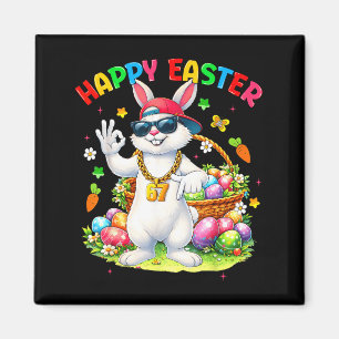 Happy Easter Day 67 Bunny Six Seven Meme Easter 6  Magnet
