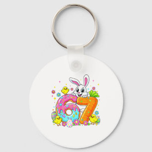 Happy Easter Day 67 Funny Six Seven Cute Rabbit Bu Key Ring