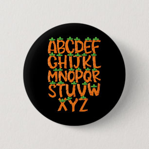 Happy Easter Day Alphabet Abcs Elemeno For Teacher 6 Cm Round Badge
