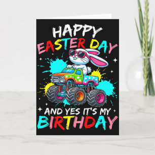 Happy Easter Day And Yes Its My Birthday Truck Bun Card