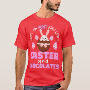 Happy Easter Day Aunt Easter Egg and Bunnies Fan E T-Shirt