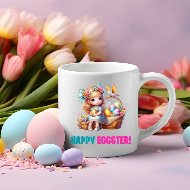 Happy Easter Day - Baby Rabbit Two-Tone Coffee Mug (Creator Uploaded)