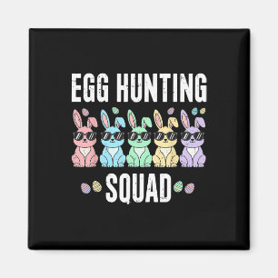 Happy Easter Day Bunny Boys Girls Easter Eggs Squa Magnet