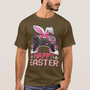 Happy Easter Day Bunny Ears Eggs Funny Boys Girls T-Shirt