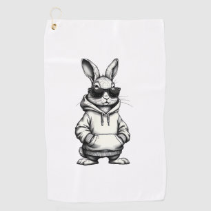 happy easter day bunny easter boys kids girls teen golf towel