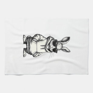 happy easter day bunny easter boys kids girls teen tea towel