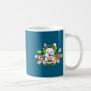 Happy Easter Day Bunny Egg Boys Girls Kids Gamer _ Coffee Mug