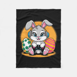 Happy Easter Day Bunny Egg Funny Boys Girls Kids G Fleece Blanket