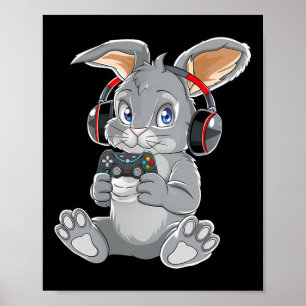 Happy Easter Day Bunny Egg Funny Boys Girls Kids G Poster