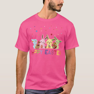 happy easter day bunny egg funny boys girls kids  T-Shirt