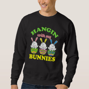 Happy Easter Day Bunny Egg Funny Boys Girls Kids Y Sweatshirt