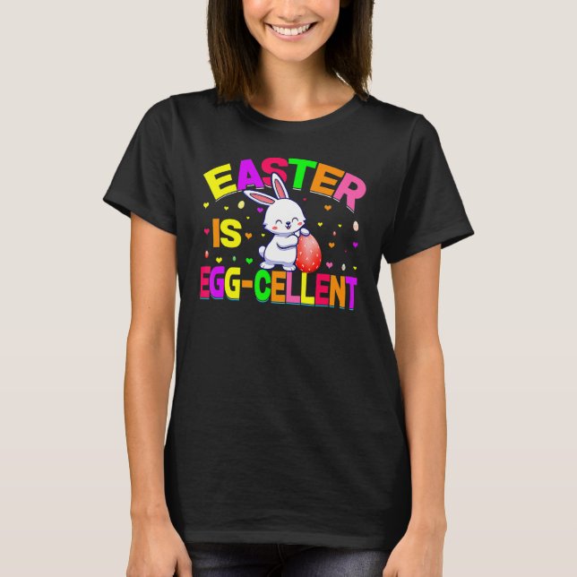 Happy Easter Day Bunny Egg Funny Boys Girls Kids Y T-Shirt (Front)