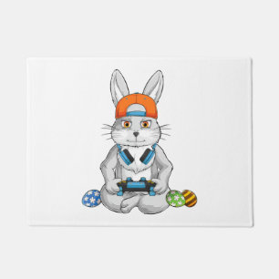 Happy Easter Day Bunny Egg Gamer Doormat