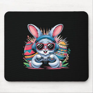 Happy Easter Day Bunny Egg Video Game Gamer Boys K Mouse Mat