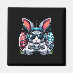 Happy Easter Day Bunny Egg Video Game Kids Mens Ga Magnet