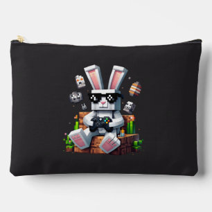 Happy Easter Day Bunny Egg Video Gamer Easter Day Accessory Pouch