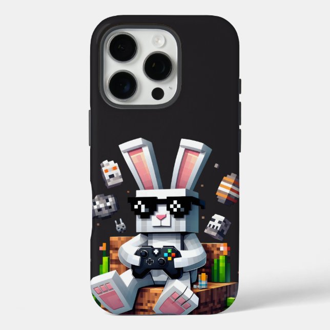 Happy Easter Day Bunny Egg Video Gamer Easter Day Case-Mate iPhone Case (Back)