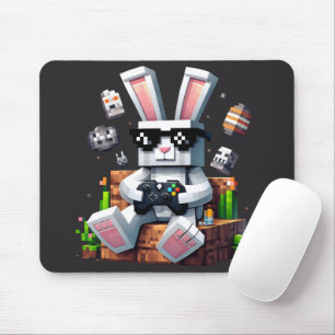 Happy Easter Day Bunny Egg Video Gamer Easter Day Mouse Mat