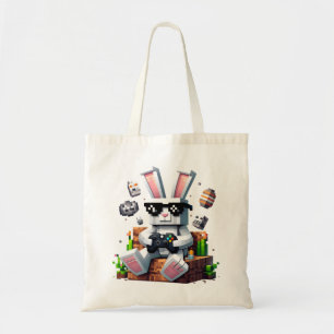 Happy Easter Day Bunny Egg Video Gamer Easter Day Tote Bag