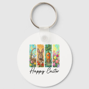 Happy Easter Day Bunny Eggs Sket Egg Hunt Funny Key Ring