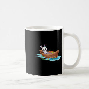 Happy Easter Day Bunny Fishing Fisherman Kids Men  Coffee Mug