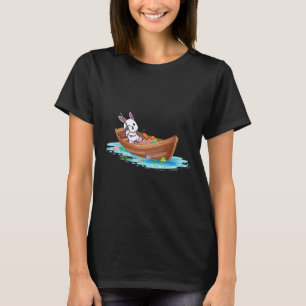 Happy Easter Day Bunny Fishing Fisherman Kids Men T-Shirt
