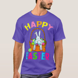 Happy Easter Day Bunny Hunting Chocolate Eggs Egg T-Shirt