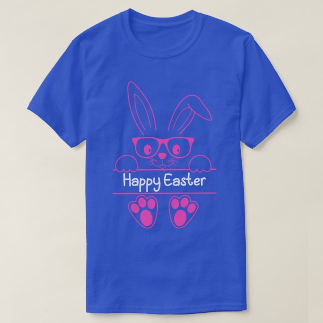 Happy Easter Day Bunny Rabbit Face Easter Day  T-Shirt (Design Front)