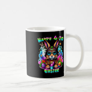 Happy Easter Day Bunny Smoking Weed Funny  Coffee Mug