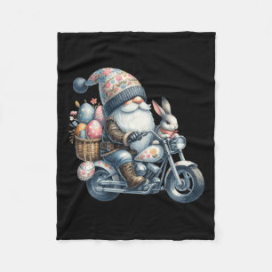 Happy Easter Day Bunny Spring Gnome Easter Egg Hun Fleece Blanket