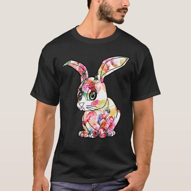 Happy Easter Day Bunny Spring Gnome Easter Egg Hun T-Shirt (Front)